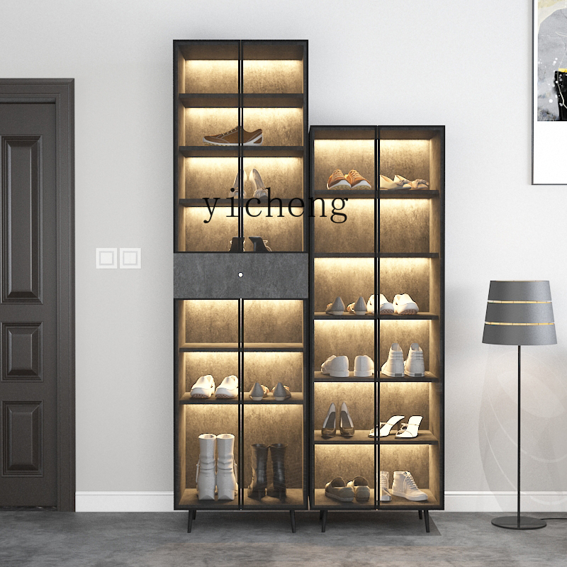 Xl Luxury Bags - XL light luxury glass shoe cabinet