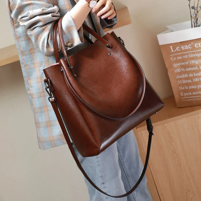 Genuine Leather Tote Bag for W - مراجعة Xl Luxury Bags وسعره