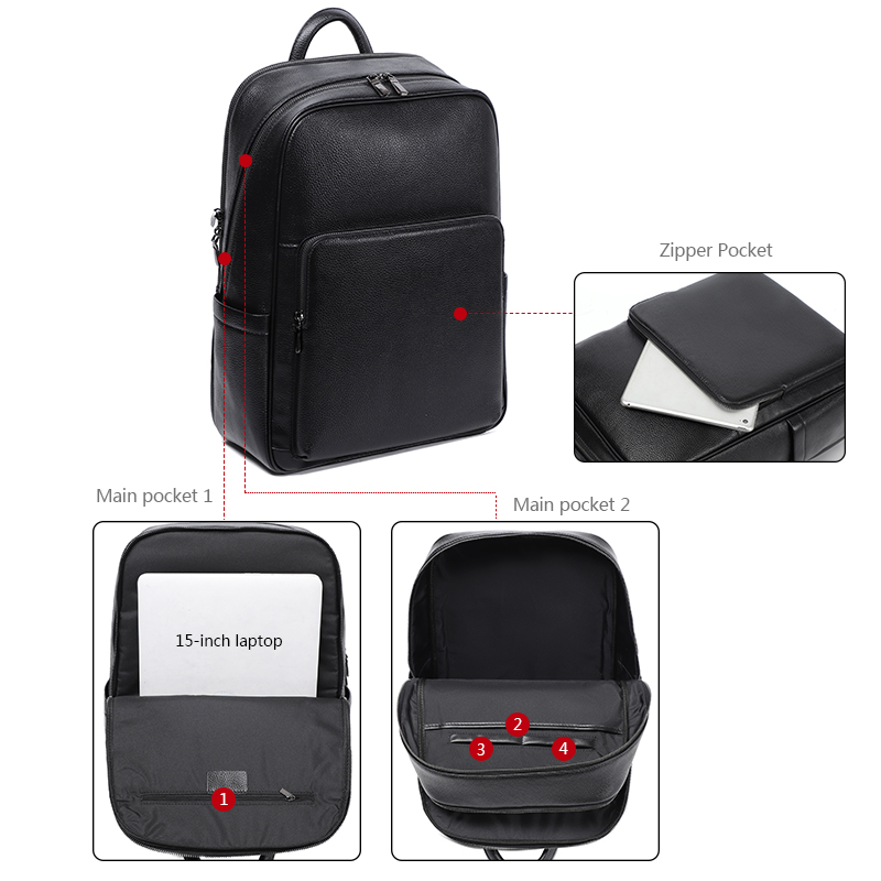 100% Cow Genuine Leather Men B - مراجعة Xl Luxury Bags وسعره
