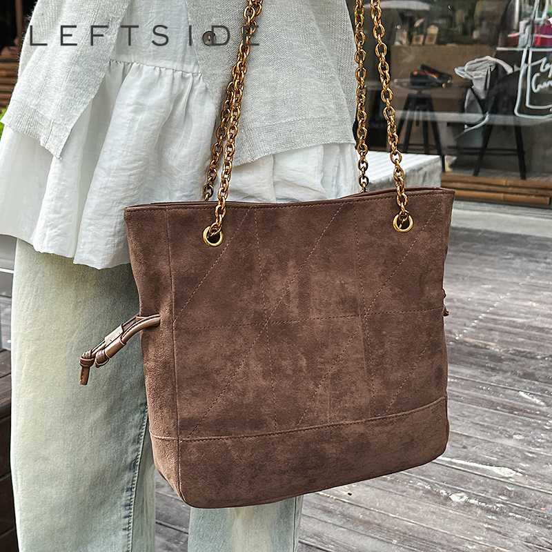 LEFTSIDE Luxury Small Faux Sue - مراجعة Luxury Bags For Young Women وسعره