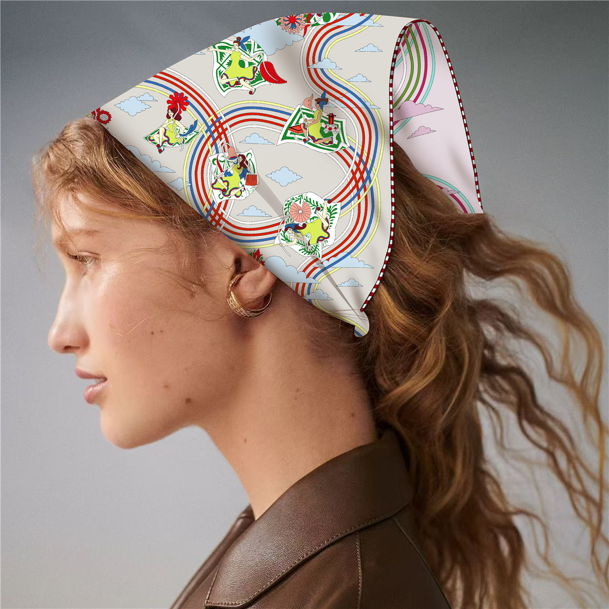 Double Faced Print Small Silk  - مراجعة Luxury Bags Hong Kong وسعره