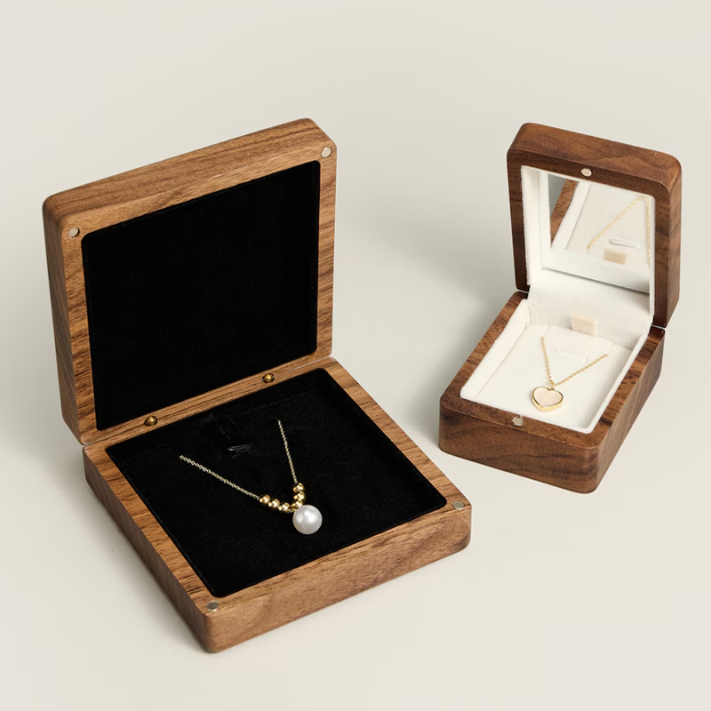 Wedding Necklace Box with Mirr - مراجعة Luxury Bags List وسعره