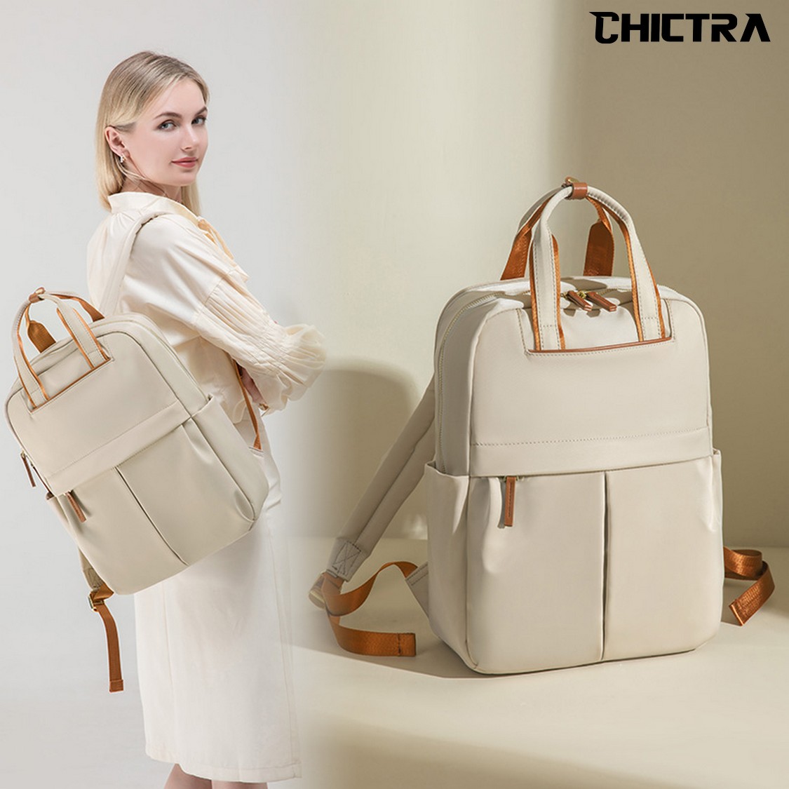 CHICTRA 14 Inch Laptop Backpac - مراجعة Xl Luxury Bags وسعره