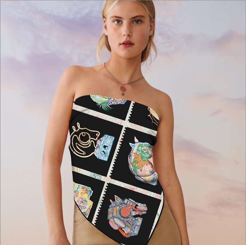 Triangle Silk Scarf Luxury Wom - مراجعة Luxury Bags Hong Kong وسعره