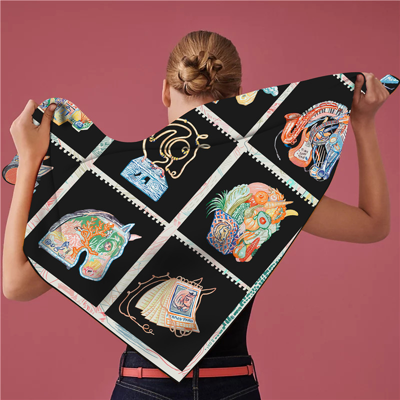 Triangle Silk Scarf Luxury Wom - مراجعة Luxury Bags Hong Kong وسعره