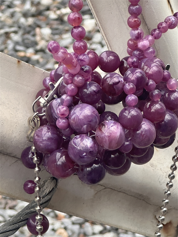 Girls Mini Purple Beaded  Clut - مراجعة Luxury Bags Girls وسعره