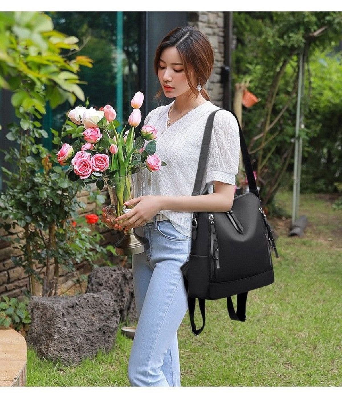 Women Backpack Bag Soft Nylon  - مراجعة Luxury Bags For Young Women وسعره