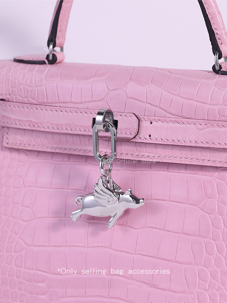 Luxury Brass Fliggy Bag Charm  - مراجعة Luxury Bags Hermes Birkin وسعره