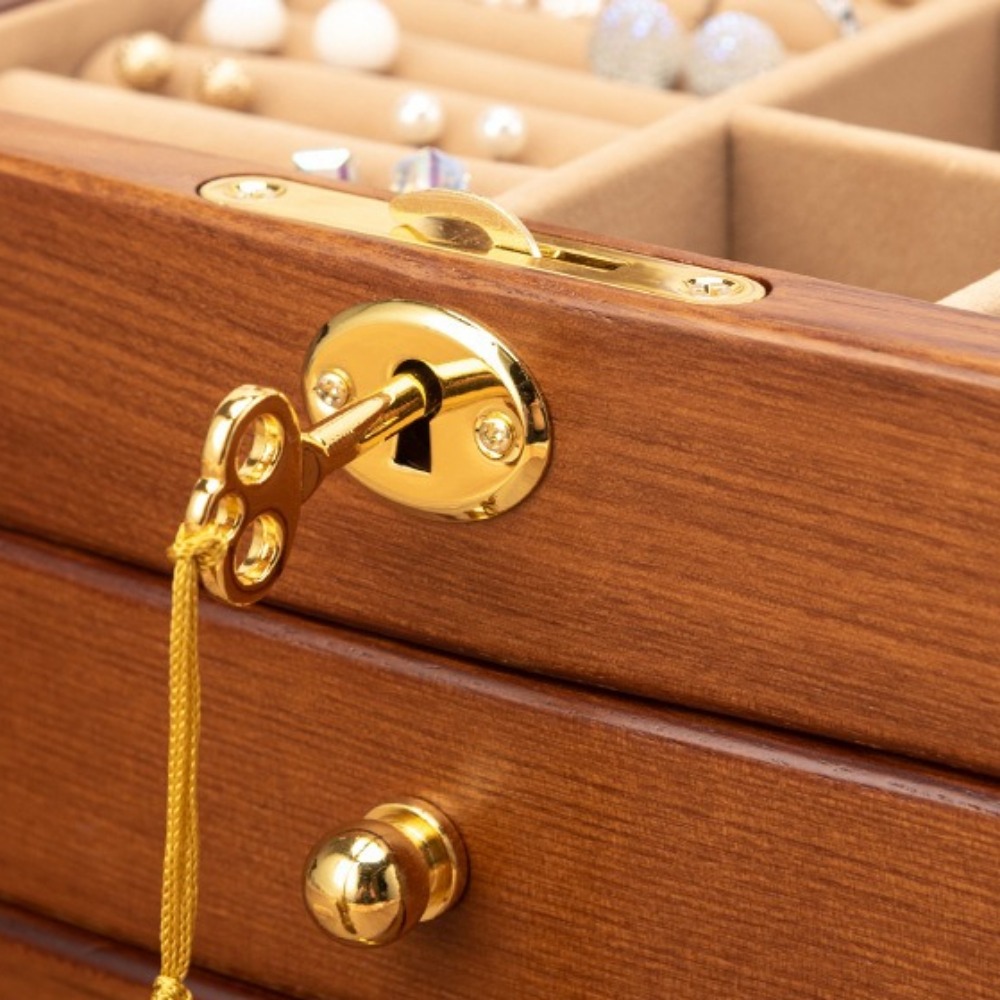 Wooden Jewelry Box Organizer S - مراجعة Luxury Bags List وسعره