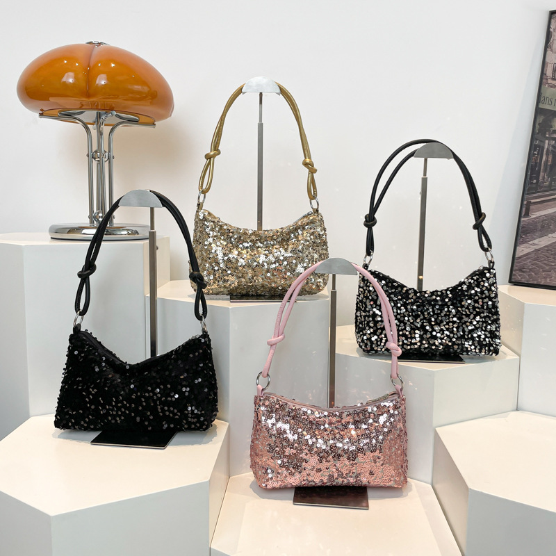 Solid Color Sequins Crossbody  - مراجعة Luxury Bags Girls وسعره