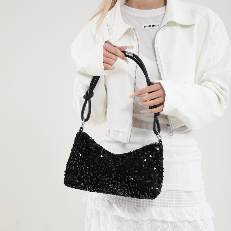 Solid Color Sequins Crossbody  - مراجعة Luxury Bags Girls وسعره